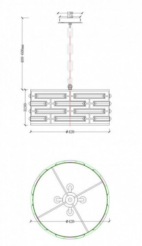 Подвесной светильник Maytoni Frontera MOD067PL-04CH в Можге - mozhga.mebel24.online | фото 4