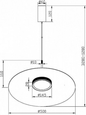 Подвесной светильник Maytoni Halo MOD041PL-L15W3K1 в Можге - mozhga.mebel24.online | фото 4