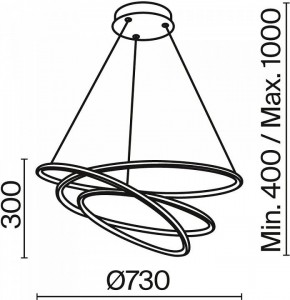 Подвесной светильник Maytoni Halo MOD100PL-L88WK1 в Можге - mozhga.mebel24.online | фото 3