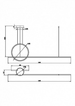 Подвесной светильник Maytoni Halo MOD247PL-L49BSK в Можге - mozhga.mebel24.online | фото 3