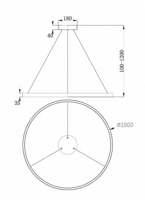 Подвесной светильник Maytoni Rim MOD058PL-L54BS4K в Можге - mozhga.mebel24.online | фото 4