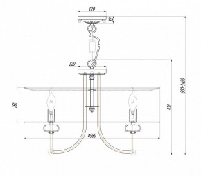 Подвесной светильник Maytoni Roma ARM006PL-06G в Можге - mozhga.mebel24.online | фото 3