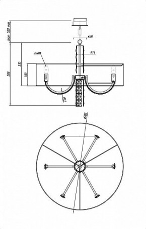 Подвесной светильник Maytoni Talento DIA008PL-06CH в Можге - mozhga.mebel24.online | фото 6