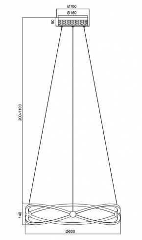 Подвесной светильник Maytoni Weave MOD062PL-L45CH3K в Можге - mozhga.mebel24.online | фото 5