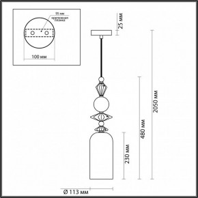 Подвесной светильник Odeon Light Bizet 4855/1 в Можге - mozhga.mebel24.online | фото