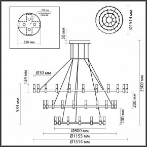 Подвесной светильник Odeon Light Candel 5009/204L в Можге - mozhga.mebel24.online | фото 5