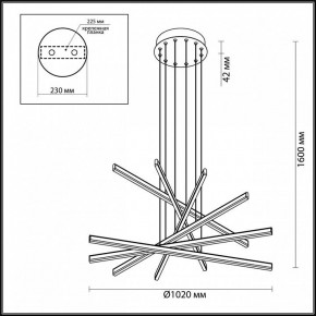 Подвесной светильник Odeon Light Rudy 3890/96L в Можге - mozhga.mebel24.online | фото 6
