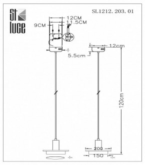 Подвесной светильник ST-Luce Oltarno SL1212.203.01 в Можге - mozhga.mebel24.online | фото 4