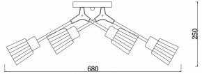Потолочная люстра Escada Felicia 1137/6P в Можге - mozhga.mebel24.online | фото 3