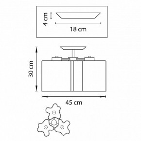 Потолочная люстра Lightstar Nubi 802033 в Можге - mozhga.mebel24.online | фото 2