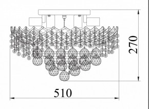 Потолочная люстра Maytoni Karolina DIA120-09-G в Можге - mozhga.mebel24.online | фото 4