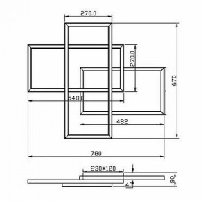 Потолочная люстра Maytoni Line MOD016CL-L80BK в Можге - mozhga.mebel24.online | фото 2