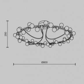 Потолочная люстра Maytoni Tessara MOD081CL-L48G3K в Можге - mozhga.mebel24.online | фото 2