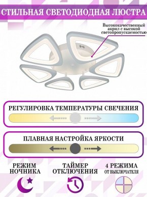 Потолочная люстра Natali Kovaltseva Smart home LED LAMPS 81216 в Можге - mozhga.mebel24.online | фото 5
