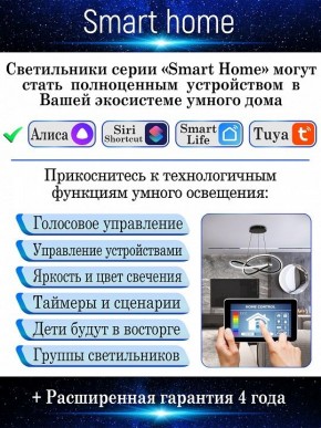 Потолочная люстра Natali Kovaltseva Smart home LED LAMPS 81216 в Можге - mozhga.mebel24.online | фото 6