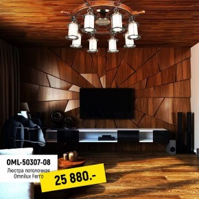 Потолочная люстра Omnilux Ferro OML-50307-08 в Можге - mozhga.mebel24.online | фото 2