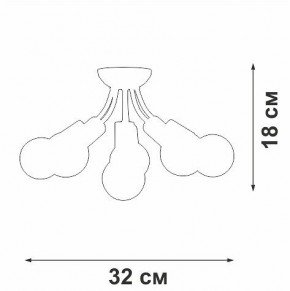 Потолочная люстра Vitaluce V3927 V3927-0/6PL в Можге - mozhga.mebel24.online | фото 6