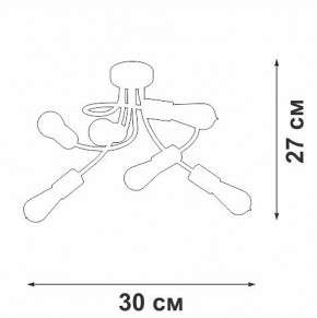 Потолочная люстра Vitaluce V3928 V3928-1/6PL в Можге - mozhga.mebel24.online | фото 4
