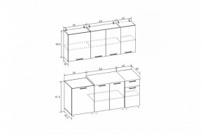 РИО-1 ЛДСП Кухонный гарнитур 1,7 м в Можге - mozhga.mebel24.online | фото 7