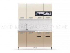 РИО-2 ЛДСП Кухонный гарнитур 1,6 м (Бежевый/Капучино) в Можге - mozhga.mebel24.online | фото