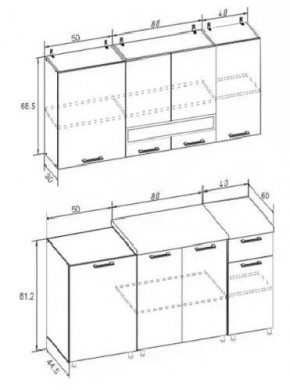 РИО-2 ЛДСП Кухонный гарнитур 1,7 м в Можге - mozhga.mebel24.online | фото 7