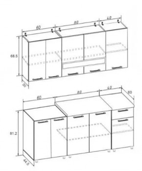 РИО-2 ЛДСП Кухонный гарнитур 1,8 м в Можге - mozhga.mebel24.online | фото 7