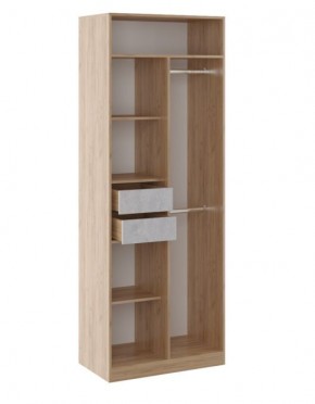 Шкаф 2 двери Глэдис М22 (Дуб Золотой/Цемент светлый) в Можге - mozhga.mebel24.online | фото 2
