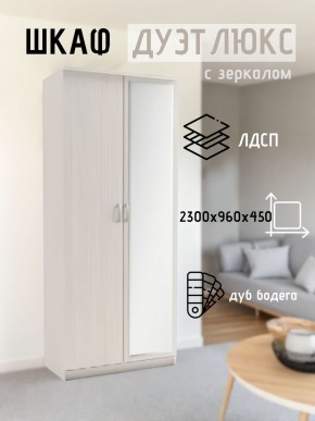 Шкаф 2-х створчатый Дуэт Люкс с зеркалом в Можге - mozhga.mebel24.online | фото 5