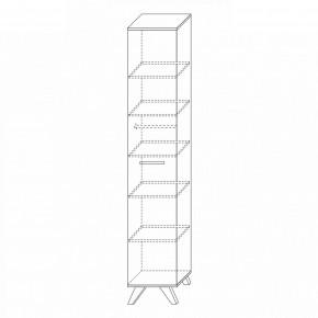 Шкаф 400 высокий Вега Скандинавия в Можге - mozhga.mebel24.online | фото 6