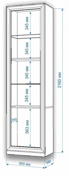 Шкаф для белья Нобиле ВтВ-ФГД-ФГК в Можге - mozhga.mebel24.online | фото 3
