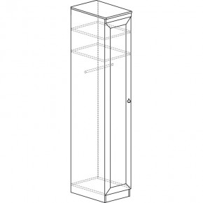 Шкаф для одежды №614 "Инна" Денвер светлый (*без полок) в Можге - mozhga.mebel24.online | фото 4
