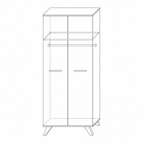 Шкаф для одежды 800 Вега Скандинавия в Можге - mozhga.mebel24.online | фото 7