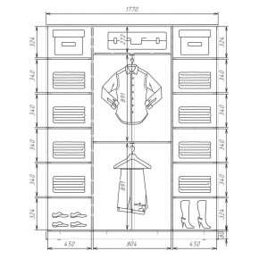 Шкаф-купе ХИТ 22-4-18/2-777 (420) в Можге - mozhga.mebel24.online | фото 2