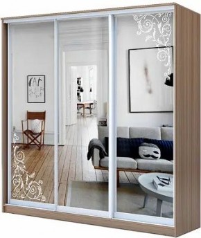 Шкаф-купе ХИТ 23-20/2-656 ОРНАМЕНТ в Можге - mozhga.mebel24.online | фото