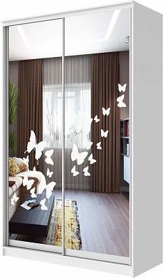 Шкаф-купе ХИТ 24-4-15-66 БАБОЧКИ в Можге - mozhga.mebel24.online | фото