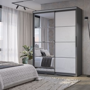 Шкаф-купе Крафт-6 1.6 м ШКК-06 (графит) в Можге - mozhga.mebel24.online | фото
