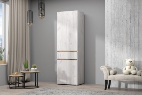 Шкаф Лиана (Дуб Крафт Белый/Дуб Крафт Золотой) в Можге - mozhga.mebel24.online | фото