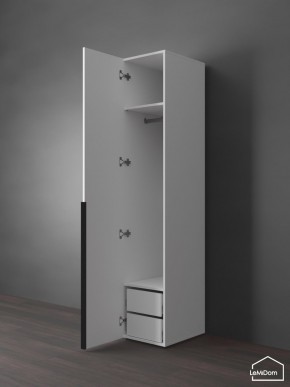 Шкаф Linnea MHR-1-3 2050х400х510 (Белый-М 11.1.2) в Можге - mozhga.mebel24.online | фото 5