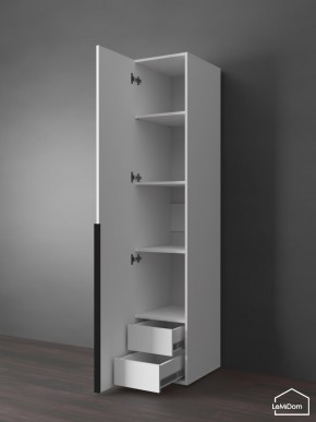 Шкаф Linnea MHR-1-3 2050х400х510 (Белый-М 11.1.2) в Можге - mozhga.mebel24.online | фото 6