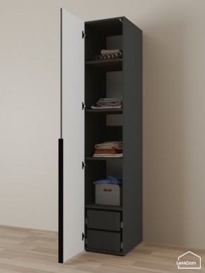 Шкаф Linnea MHR-1-4 2050х400х510 (Графит-М 11.1.25) в Можге - mozhga.mebel24.online | фото 5