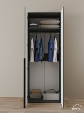 Шкаф Linnea MHR-2 2050х800х510 (Графит-М 11.1.25) в Можге - mozhga.mebel24.online | фото 4
