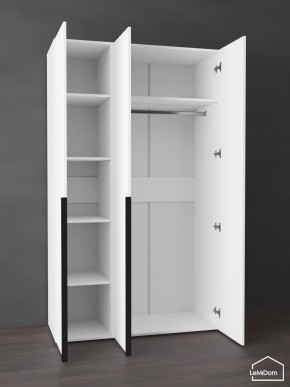 Шкаф Linnea MHR-3-1 2050х1200х510 (Белый-М 11.1.2) в Можге - mozhga.mebel24.online | фото 4