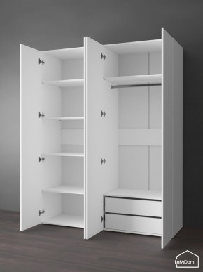 Шкаф Linnea MHR-4PO-2 2050х1600х510 (Белый-М 11.1.2) в Можге - mozhga.mebel24.online | фото 5