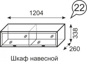 Шкаф навесной Венеция 22 бодега в Можге - mozhga.mebel24.online | фото 1