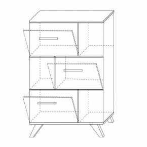 Шкаф низкий с нишами Вега Скандинавия в Можге - mozhga.mebel24.online | фото 8