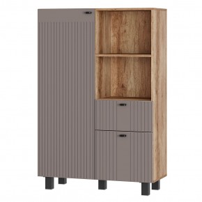 Шкаф Олива ШК-16 (Дуб каньон/MF14 Муссон софт) в Можге - mozhga.mebel24.online | фото