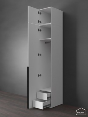 Шкаф с антресолью Linnea MHR-1A-3 2450х400х510 (Белый-М 11.1.2) в Можге - mozhga.mebel24.online | фото 6