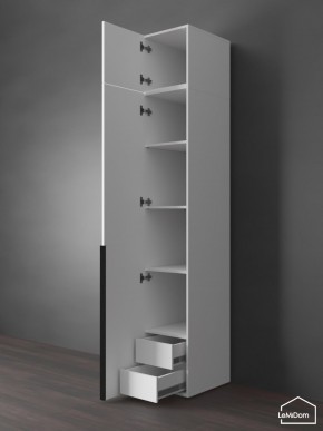 Шкаф с антресолью Linnea MHR-1A-4 2450х400х510 (Белый-М 11.1.1) в Можге - mozhga.mebel24.online | фото 5