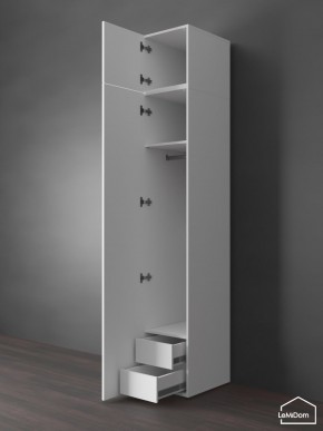 Шкаф с антресолью Linnea MHR-1POA-3 2450х400х510 (Белый-М 11.1.1) в Можге - mozhga.mebel24.online | фото 6