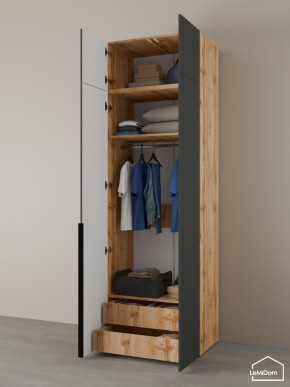 Шкаф с антресолью Linnea MHR-2A-3 2450х800х510 (ДВ-М 11.1.25) в Можге - mozhga.mebel24.online | фото 5